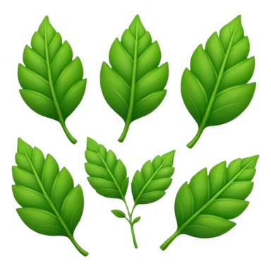 create a green leaves for salaad sticker
