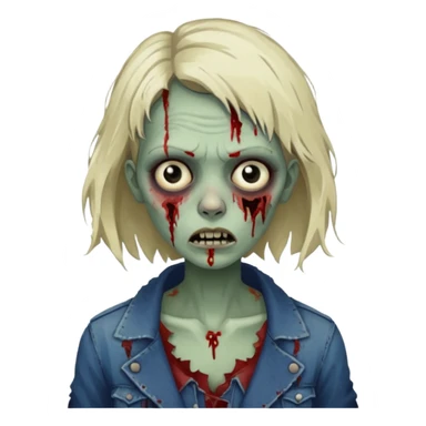 parisian zombie french woman  sticker