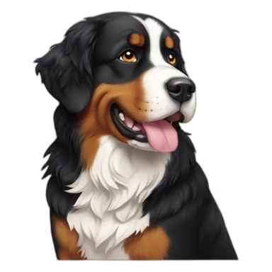 A Bernese mountain dog sticker