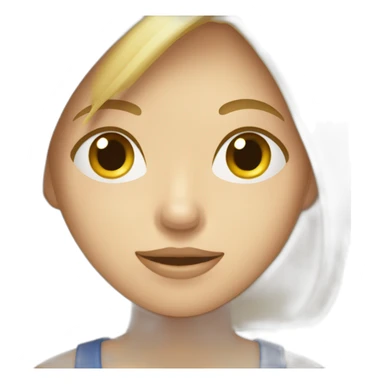 Une blonde qui embrasse un garçon  sticker