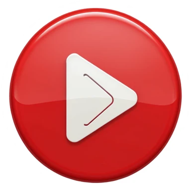 red and white play button sticker