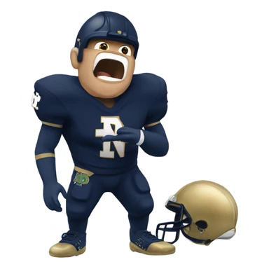 Notre dame football losing sticker