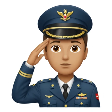 soldier saluting sticker