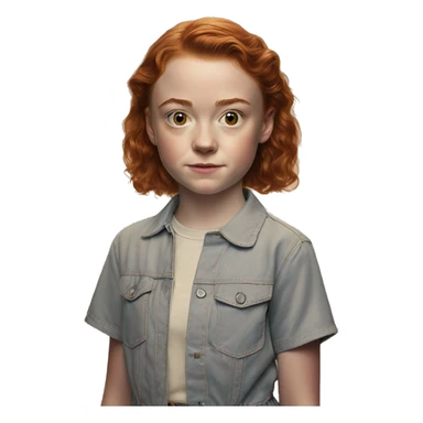 Sadie Sink in Stranger Things sticker