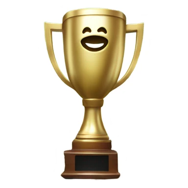 Fantasy football trophy on pile of cash sticker