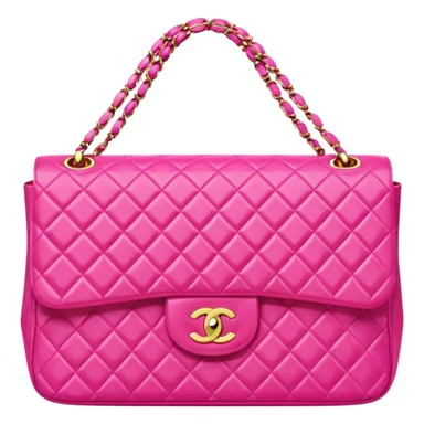 bright pink chanel bag sticker