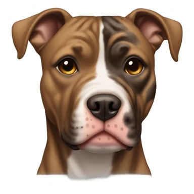 Brindle pitbull sticker