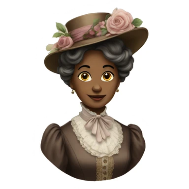 victorian lady  sticker