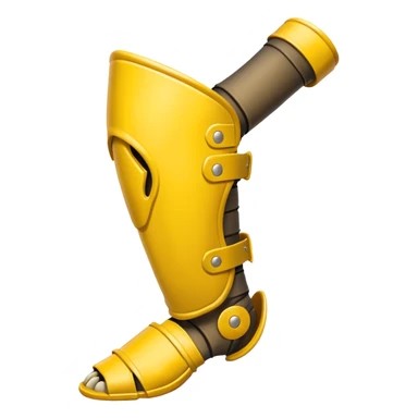 yellow predator bone leg armor sticker