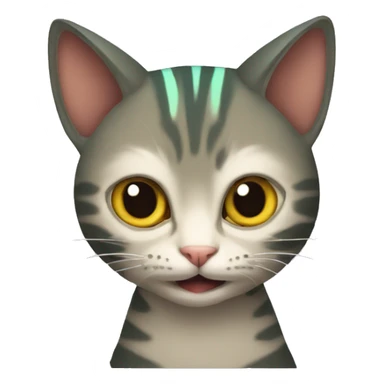 Cat of dune worm sticker