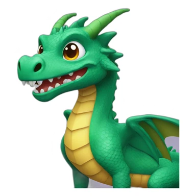 dragon and number 2024 sticker