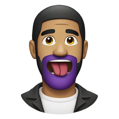 Drake eating aubergine sticker