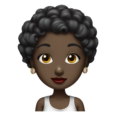 Black Betty boop sticker