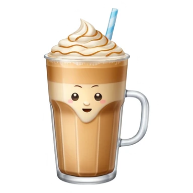 Iced latte (without foam) sticker