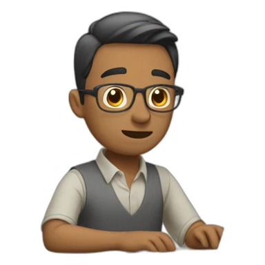 Husband busy in work sticker