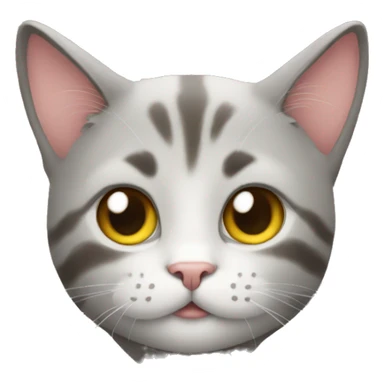 cat with hart sticker