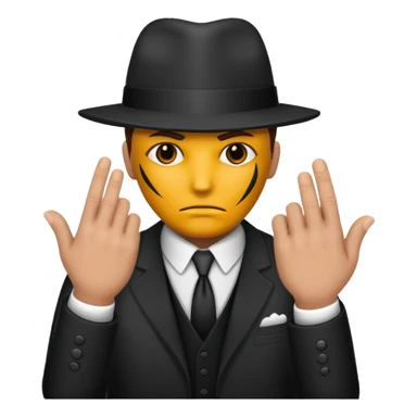 Peux tu me faire un gangster cagouler qui prie  sticker