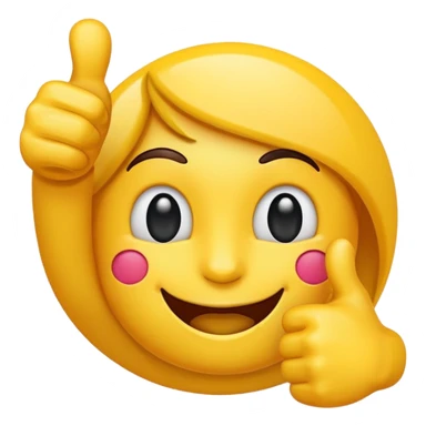 Vibrant emoji with a thumbs-up, sale tag, and social media icon, advertising style. sticker