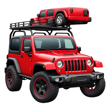 Jeep Wrangler - Jeep (Model Year: 2022) (Iconic colour: Red) sticker