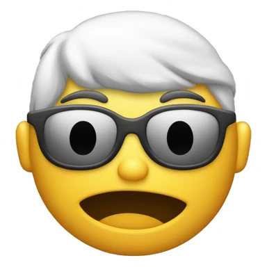 Shivering emoji but it’s smirking  sticker