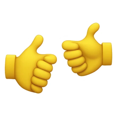 One yellow hand cranking the other one  sticker