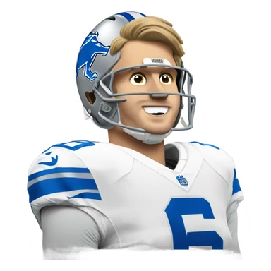 Jared Goff Detroit Lions sticker