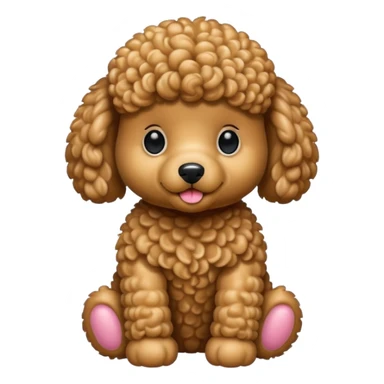 Teddy bear like poodle sticker