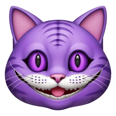 Alice in Wonderland style cat emoji sticker