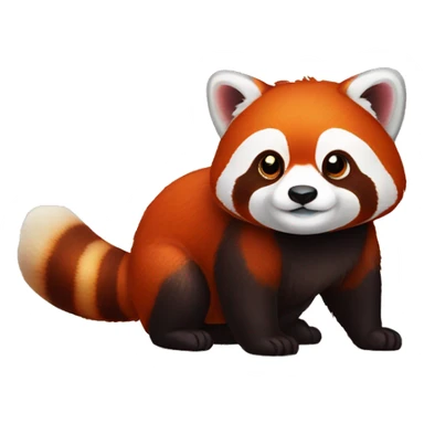 Red panda with salt shaker sticker