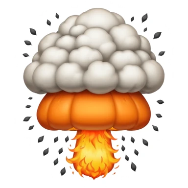 A nuke bomb falling  sticker