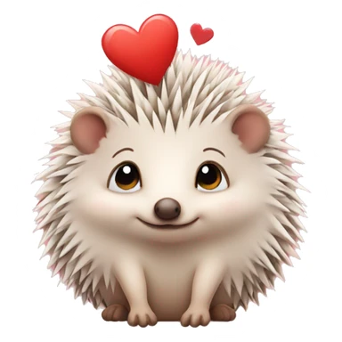 Cute Hedgehog in love sticker