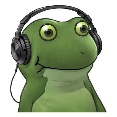 image of guy in headphones  sticker