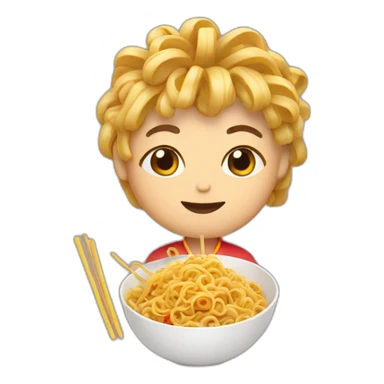 Chinese with noodles sticker