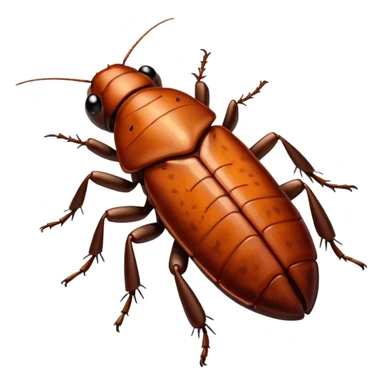 Cockroaches crawling up sticker