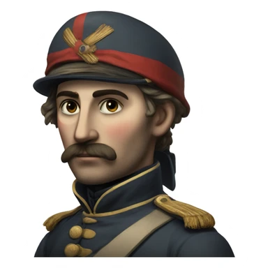 wounded French soldier in the Crimean War sticker