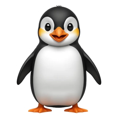 laughing penguin sticker