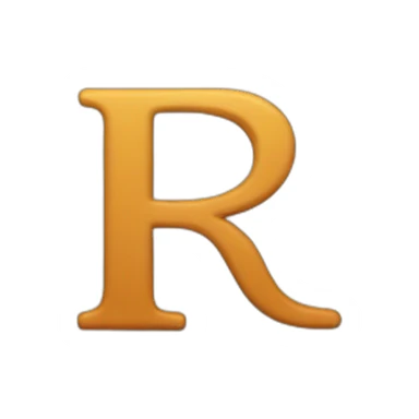 Letter r sticker