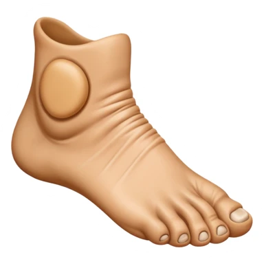 missing toe of a foot sticker