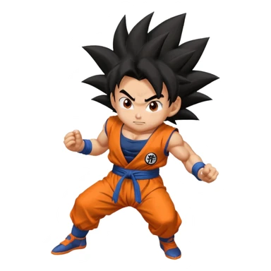 Goku run away  sticker