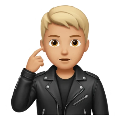 Biker Boy with calling sticker