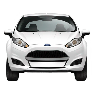 White Ford fiesta mk7 sticker