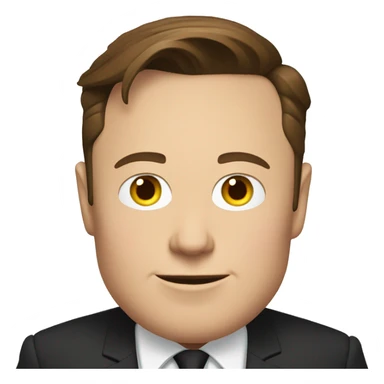 Elon musk in Tesla  sticker
