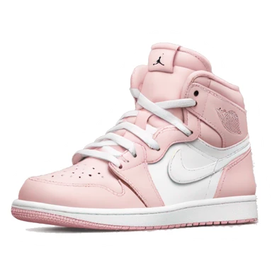 Baby pink and white Jordan 1 sticker