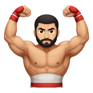 Gholam reza takhti behind the word Iran wrestling sticker