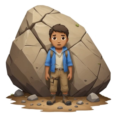 homme qui une montagne coincé dans les fesse sticker