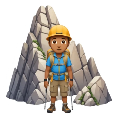 homme qui une montagne coincé dans les fesse sticker