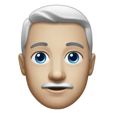 realistic portrait of a male blue eyes  sticker