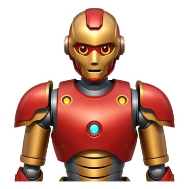 robot like ironman sticker