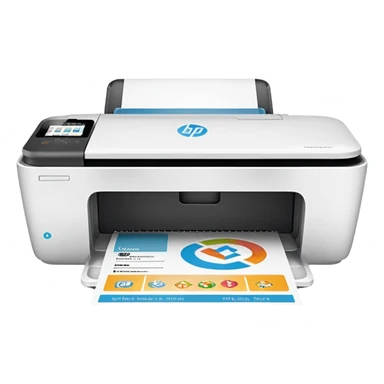 HP DeskJet 4175e printer with Instant Ink logo on the paper tray sticker