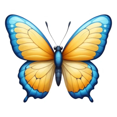 Watery water hydro butterfly with wet wings  sticker